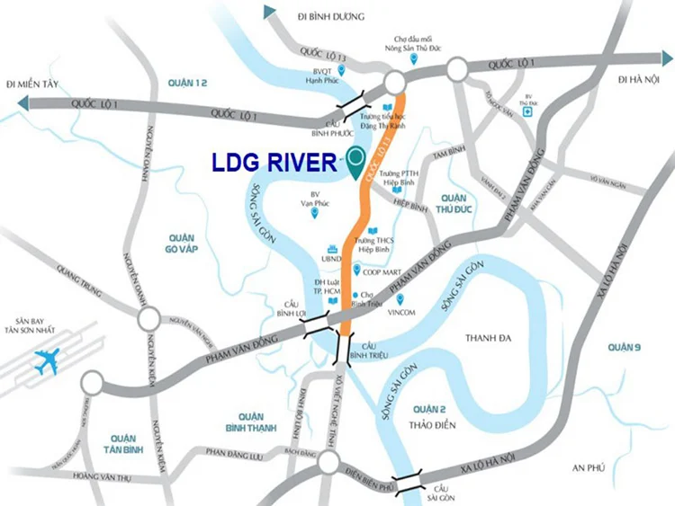 Vị trí LDG River